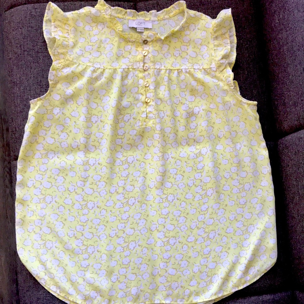 LOFT blouse, loose fabric